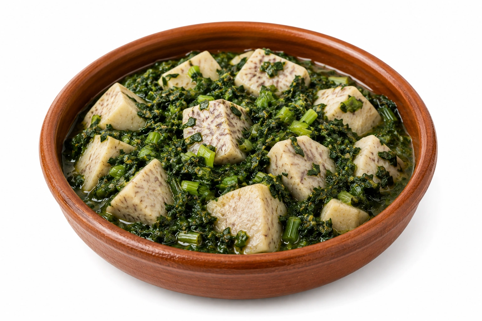 Taro and greens — Al Ghareeb